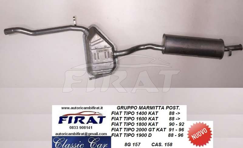 MARMITTA FIAT TIPO 1400 1600 1800 2000 1900 D GRUPPO (157)